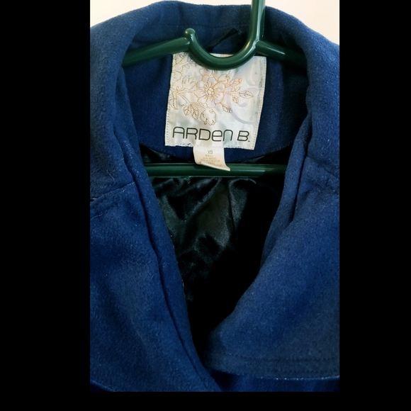 ARDEN B XS Wool Royal Blue Coat - Picture 5 of 7